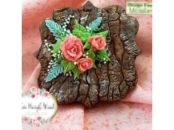 Listing 7 of 9 for Tree Bark Fondant Silicone Mold Pastry Biscuits Chocolate Mold Cookies Candy
