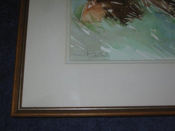 Listing 5 of 12 for Skelly or Kelly - Three Pots In The Garden - Original Watercolour Painting