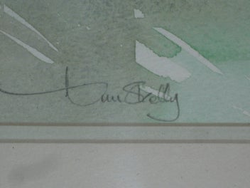 Listing 7 of 12 for Skelly or Kelly - Three Pots In The Garden - Original Watercolour Painting