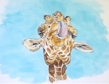 Listing 3 of 6 for ORIGINAL Giraffe Series