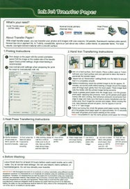 Listing 2 of 3 for Heat transfer paper- Iron on or Heat Press x20 - (NZ Clearance)