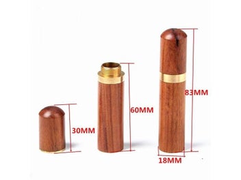 Listing 7 of 9 for DIY Sewing Needles Holder Storage Tube Wooden Box Hand Sewing Needles Case