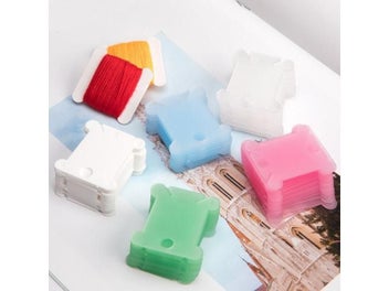 Listing 4 of 11 for Embroidery Thread Holder Floss Craft Bobbin Cross Stitch Storage Holder Plastic