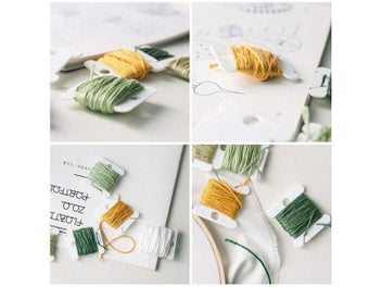 Listing 7 of 11 for Embroidery Thread Holder Floss Craft Bobbin Cross Stitch Storage Holder Plastic