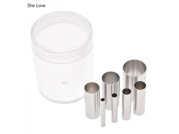 Listing 3 of 7 for Chzimade 7 Pieces/clay Pottery Cutter Small Round Shapes For Clay Cutting DIY