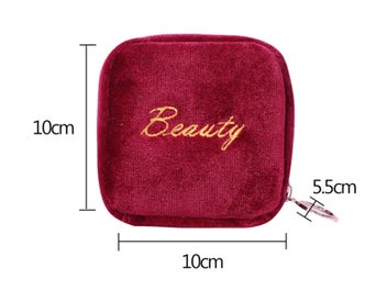 Listing 4 of 8 for Mini Velvet Cosmetic Bag Lipstick Purse