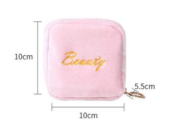 Listing 7 of 8 for Mini Velvet Cosmetic Bag Lipstick Purse