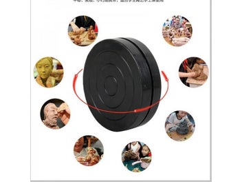 Listing 3 of 14 for 10cm Black Pottery Wheel 360 Rotation Rotary Plate For Clay Sculpture