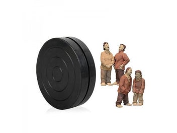 Listing 9 of 14 for 10cm Black Pottery Wheel 360 Rotation Rotary Plate For Clay Sculpture