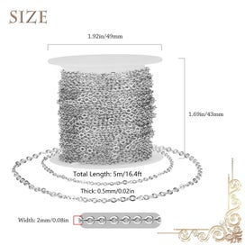 Listing 8 of 10 for Jewelry Making Necklace Chain Link