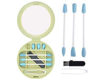 Listing 4 of 9 for 9Pcs Reusable Silicone Swab Set