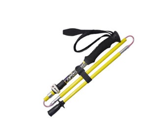 34cm5SectionsTelescopicCarbonUltra-lightHikingWalkingStickCane