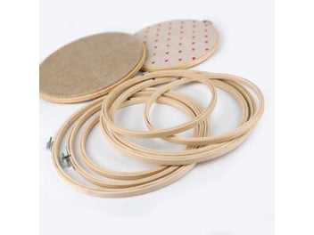 Listing 3 of 10 for 7 Size 10-26CM Bamboo Frame Embroidery Hoop Ring DIY Hand Sewing Tool