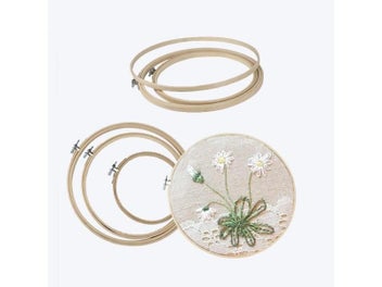 Listing 4 of 10 for 7 Size 10-26CM Bamboo Frame Embroidery Hoop Ring DIY Hand Sewing Tool