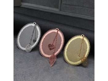 Listing 4 of 10 for 1pc Butterfly Owl Cross Stitch Bookmark Metal Silver Golden Needlework Kit