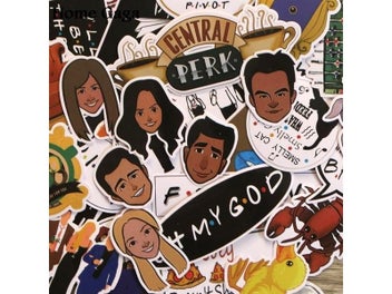 Listing 3 of 9 for 36pcs Friends Tv Show Funny Creative Badges DIY Stickers For Homegarden D1438