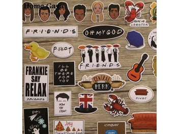 Listing 4 of 9 for 36pcs Friends Tv Show Funny Creative Badges DIY Stickers For Homegarden D1438