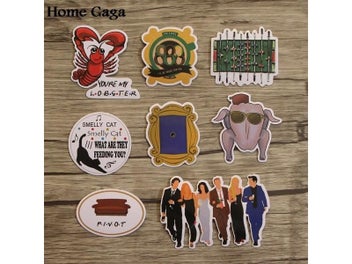 Listing 5 of 9 for 36pcs Friends Tv Show Funny Creative Badges DIY Stickers For Homegarden D1438