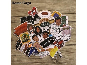 Listing 6 of 9 for 36pcs Friends Tv Show Funny Creative Badges DIY Stickers For Homegarden D1438