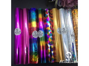 Listing 8 of 10 for 3MX15CM Heat Foil Rolls Hot Stamping Foil Paper Holographic Heat Transfer DIY