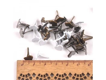 Listing 6 of 10 for New Mix Pattern Round Metal Brads DIY Scrapbooking Crafts Accessories For Home