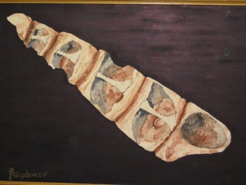 Listing 4 of 11 for Retro 1969 Signed - Sea Shell - Original Painting