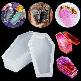 Listing 1 of 8 for DIY Silicone Vampire Coffin Mold Jewelry Storage Resin Mould Casting