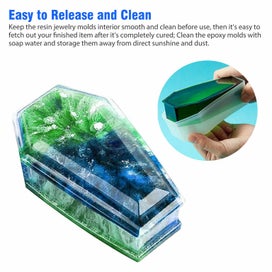 Listing 3 of 8 for DIY Silicone Vampire Coffin Mold Jewelry Storage Resin Mould Casting