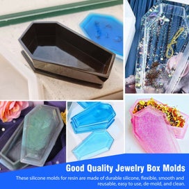 Listing 4 of 8 for DIY Silicone Vampire Coffin Mold Jewelry Storage Resin Mould Casting