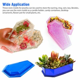 Listing 5 of 8 for DIY Silicone Vampire Coffin Mold Jewelry Storage Resin Mould Casting