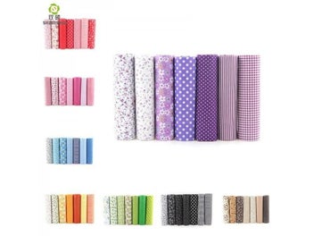 Listing 3 of 10 for 7pcs 24x24cm Mixed Printed Cotton Sewing Quilting Fabrics For DIY Handmade