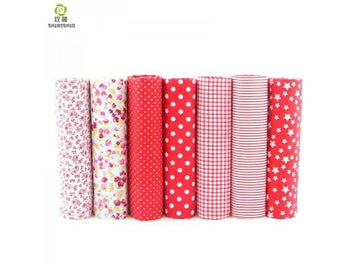 Listing 4 of 10 for 7pcs 24x24cm Mixed Printed Cotton Sewing Quilting Fabrics For DIY Handmade