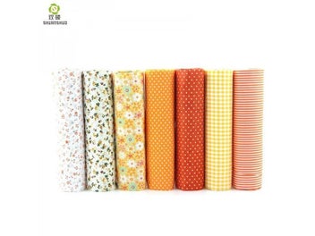 Listing 7 of 10 for 7pcs 24x24cm Mixed Printed Cotton Sewing Quilting Fabrics For DIY Handmade