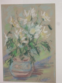 Listing 4 of 13 for Signed - Flowers in the Vase - Large Original Painting