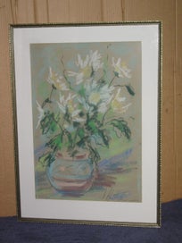 Listing 5 of 13 for Signed - Flowers in the Vase - Large Original Painting