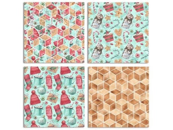 Listing 5 of 8 for 24 Sheets Christmas Scrapbooking Paper For Card Making DIY