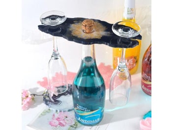 Listing 3 of 10 for DIY Irregular Wine Rack Resin Mold Crystal Epoxy Resin Mold Silicone Red Wine