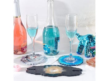Listing 4 of 10 for DIY Irregular Wine Rack Resin Mold Crystal Epoxy Resin Mold Silicone Red Wine