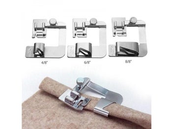 Listing 1 of 9 for Presser Rolled Hem Feet Selvage Crimping Domestic Sewing Machine Foot Presser