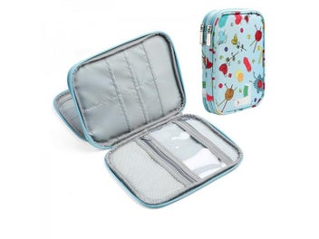 Listing 3 of 10 for Empty Knitting Needles Case Travel Storage Organizer Storage Bag For Circular