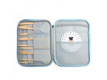 Listing 4 of 10 for Empty Knitting Needles Case Travel Storage Organizer Storage Bag For Circular