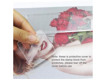 Listing 6 of 9 for Acrylic Clear Stamp Block Handle Stamping Photo Album Decor Essential Stamping