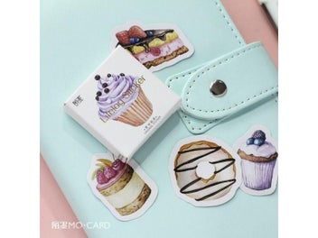 Listing 7 of 9 for 45Pcs/box Vintage Romantic Love Dessert Cake Papers Stickers For Diary