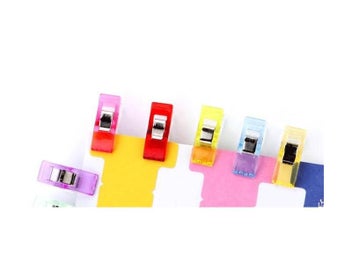 Listing 4 of 9 for 50pcs/lot Tape Bias Maker DIY Job Foot Case Supplies Plastic Clip Hemming