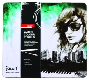 Listing 1 of 1 for JASART STUDIO WATERCOLOUR PENCIL TIN -