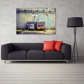 Listing 7 of 9 for ON SALE FREE SHIPPING - Banksy Print: Life Is Short, Chill The Duck Out