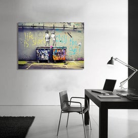 Listing 8 of 9 for ON SALE FREE SHIPPING - Banksy Print: Life Is Short, Chill The Duck Out