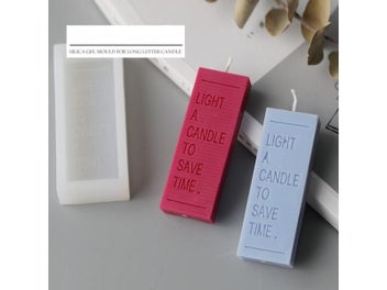 Listing 3 of 9 for Rectangle Letter Candle Mold INS Popular Simple Cool Color Scented Candle Mold