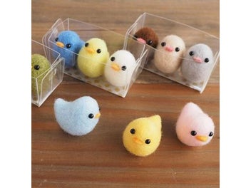 Listing 3 of 7 for 3 Pcs Chick Wool Needle Felting Toy DIY Package