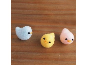 Listing 4 of 7 for 3 Pcs Chick Wool Needle Felting Toy DIY Package